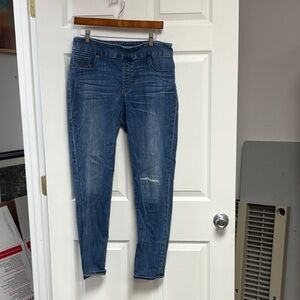 Chico's Blue Skinny Jeans with Stretch and High-Rise Waist